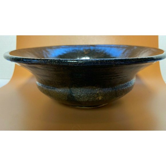 David Salk Early Pottery Bowl Circa 1960-70 Heavy Clay Signed Collector 10.5" - Picture 3 of 7